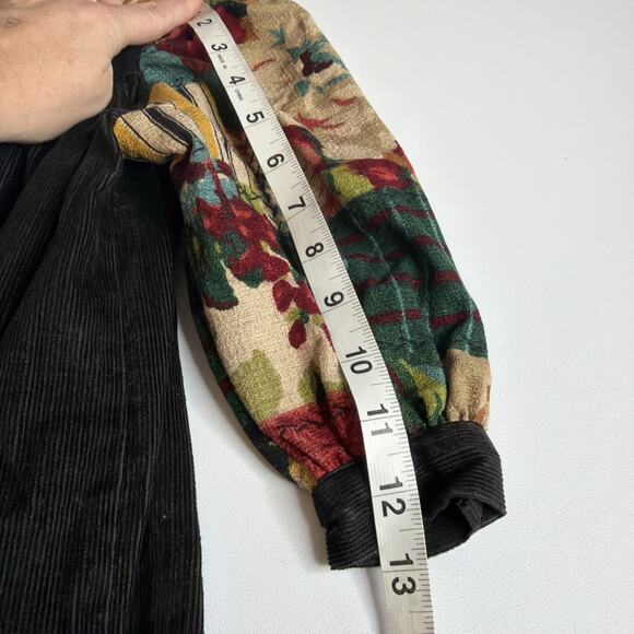 Vintage Traditions Pamela Kline Girls Dress Size 3T Corduroy Floral Cottagecore - Picture 9 of 13